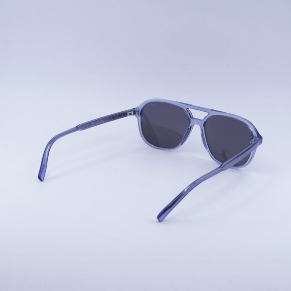 Dior INDIOR N1I 80A4 Sunglasses Transparent Blue Square Frame, Mirror Lenses - Picture 6 of 9